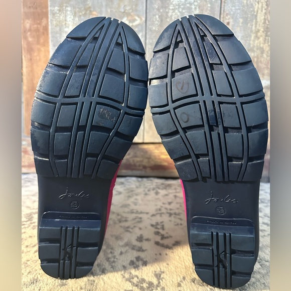 Women’s Joules Size 10 Welly-Print Tall Pink Floral Rain Boots - Picture 13 of 13